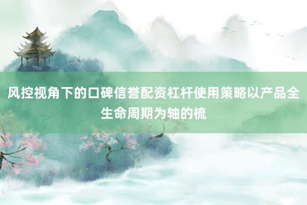风控视角下的口碑信誉配资杠杆使用策略以产品全生命周期为轴的梳